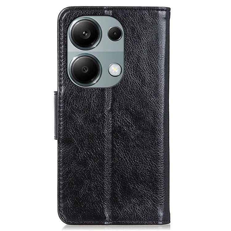 For Xiaomi Redmi Note 13 Pro 4G / Poco M6 Pro 4G Case Split Leather Wallet Card Holder Stand Phone Cover