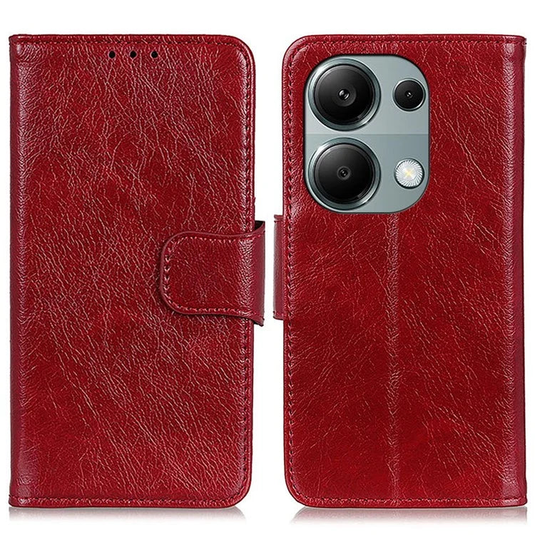 For Xiaomi Redmi Note 13 Pro 4G / Poco M6 Pro 4G Case Split Leather Wallet Card Holder Stand Phone Cover
