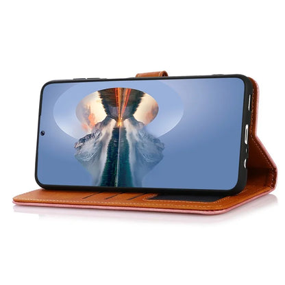 KHAZNEH For Xiaomi Redmi Note 13 Pro 4G / Poco M6 Pro 4G Magnetic Case Leather Cover with Golden Buckle