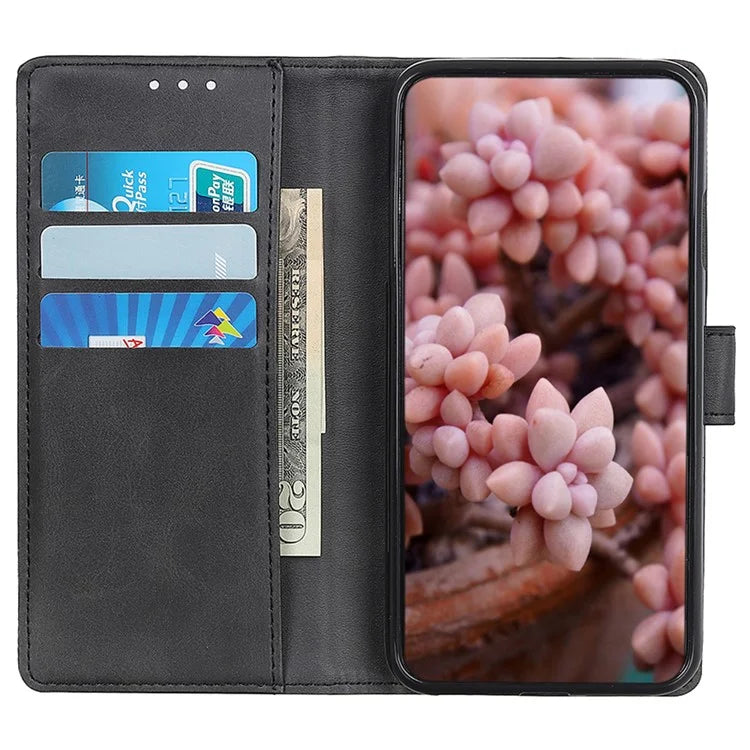 For Xiaomi Redmi Note 13 Pro 4G / Poco M6 Pro 4G Leather Case Cowhide Texture Phone Wallet Cover