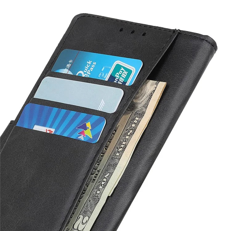 For Xiaomi Redmi Note 13 Pro 4G / Poco M6 Pro 4G Leather Case Cowhide Texture Phone Wallet Cover