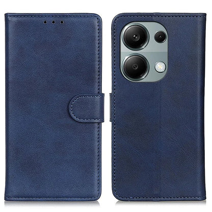 For Xiaomi Redmi Note 13 Pro 4G / Poco M6 Pro 4G Leather Case Cowhide Texture Phone Wallet Cover