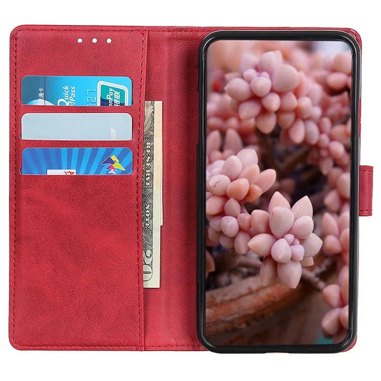 For Xiaomi Redmi Note 13 Pro 4G / Poco M6 Pro 4G Leather Case Cowhide Texture Phone Wallet Cover