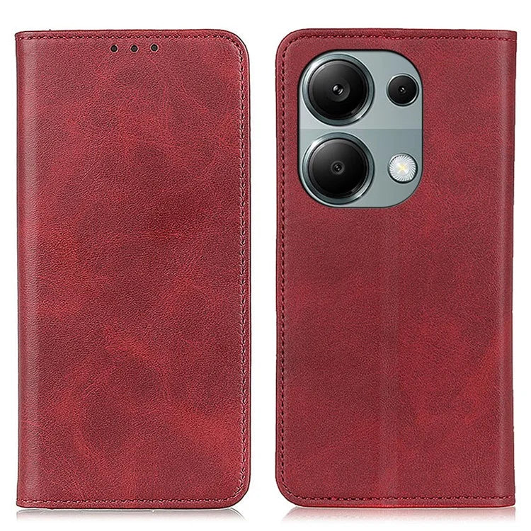 For Xiaomi Redmi Note 13 Pro 4G / Poco M6 Pro 4G Case Wallet Split Leather Protective Phone Cover