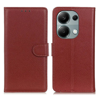 For Xiaomi Redmi Note 13 Pro 4G / Poco M6 Pro 4G Case PU Leather Folio Stand View Phone Cover