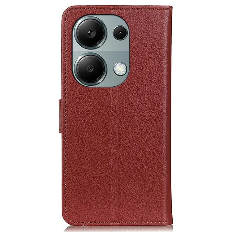 For Xiaomi Redmi Note 13 Pro 4G / Poco M6 Pro 4G Case PU Leather Folio Stand View Phone Cover