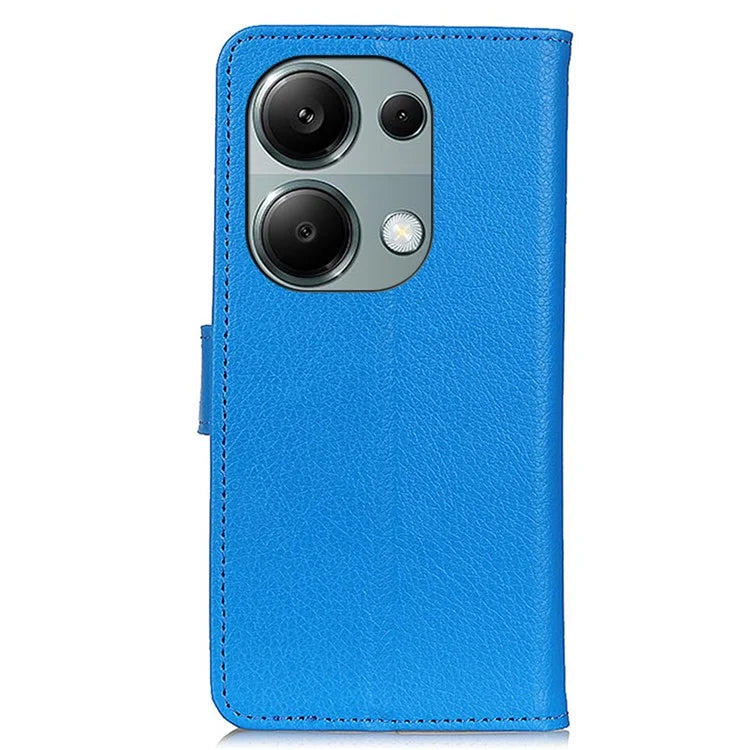 For Xiaomi Redmi Note 13 Pro 4G / Poco M6 Pro 4G Case PU Leather Folio Stand View Phone Cover