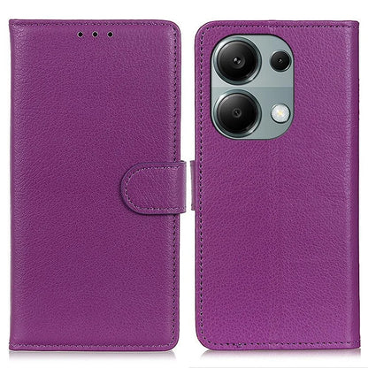 For Xiaomi Redmi Note 13 Pro 4G / Poco M6 Pro 4G Case PU Leather Folio Stand View Phone Cover
