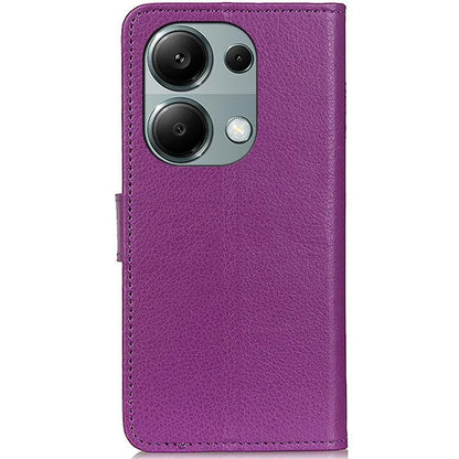 For Xiaomi Redmi Note 13 Pro 4G / Poco M6 Pro 4G Case PU Leather Folio Stand View Phone Cover