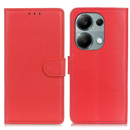 For Xiaomi Redmi Note 13 Pro 4G / Poco M6 Pro 4G Case PU Leather Folio Stand View Phone Cover