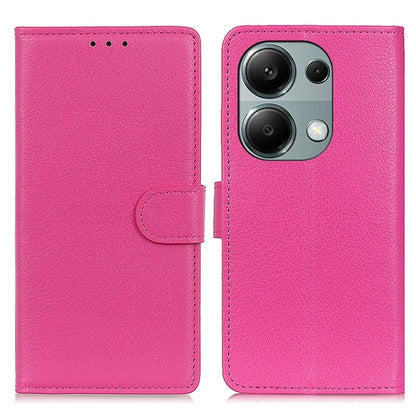 For Xiaomi Redmi Note 13 Pro 4G / Poco M6 Pro 4G Case PU Leather Folio Stand View Phone Cover