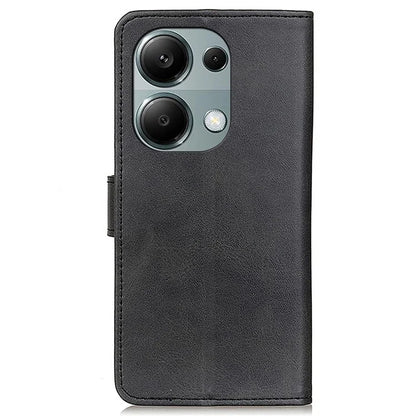 Wallet Case for Xiaomi Redmi Note 13 4G Shell Leather Cowhide Texture Phone Cover