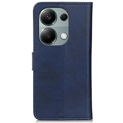 Wallet Case for Xiaomi Redmi Note 13 4G Shell Leather Cowhide Texture Phone Cover