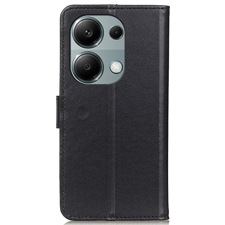 For Xiaomi Redmi Note 13 4G Magnetic Phone Case Scratch Resistant Leather Cover