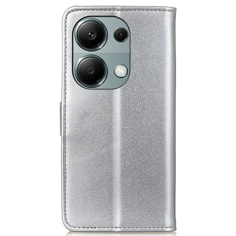 For Xiaomi Redmi Note 13 4G Magnetic Phone Case Scratch Resistant Leather Cover