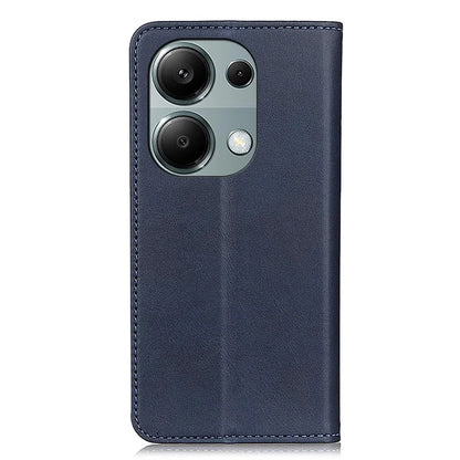 For Xiaomi Redmi Note 13 4G Split Leather Case Magnetic Closure Phone Cover Viewing Stand