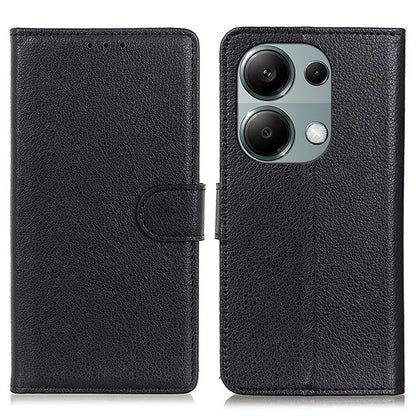 For Xiaomi Redmi Note 13 4G PU Leather Case Litchi Texture Protective Cover