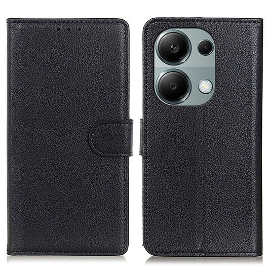 For Xiaomi Redmi Note 13 4G PU Leather Case Litchi Texture Protective Cover