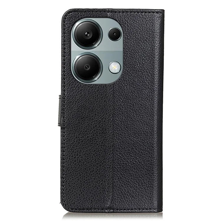 For Xiaomi Redmi Note 13 4G PU Leather Case Litchi Texture Protective Cover