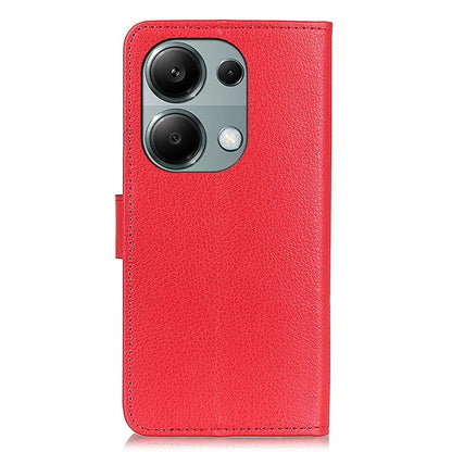 For Xiaomi Redmi Note 13 4G PU Leather Case Litchi Texture Protective Cover