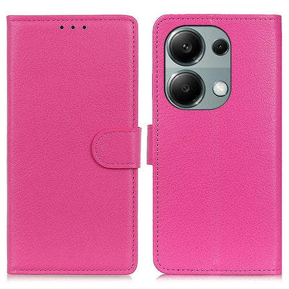 For Xiaomi Redmi Note 13 4G PU Leather Case Litchi Texture Protective Cover