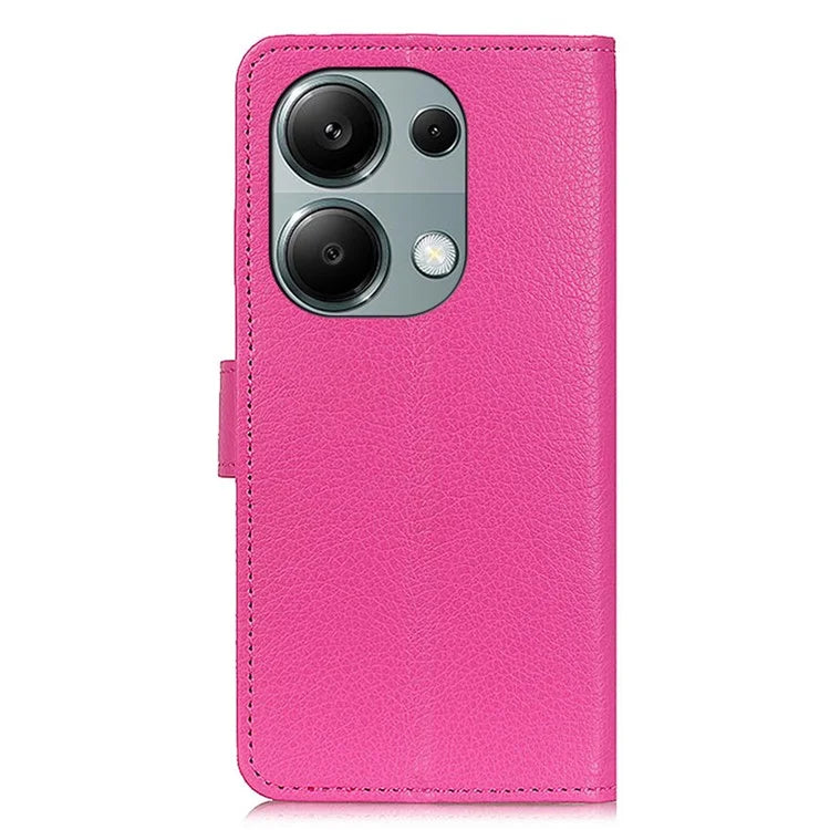 For Xiaomi Redmi Note 13 4G PU Leather Case Litchi Texture Protective Cover
