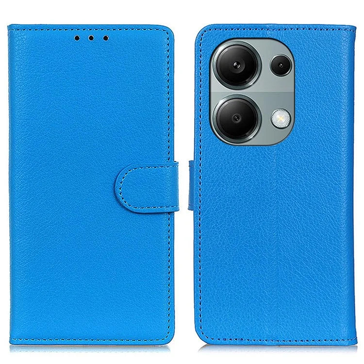 For Xiaomi Redmi Note 13 4G PU Leather Case Litchi Texture Protective Cover