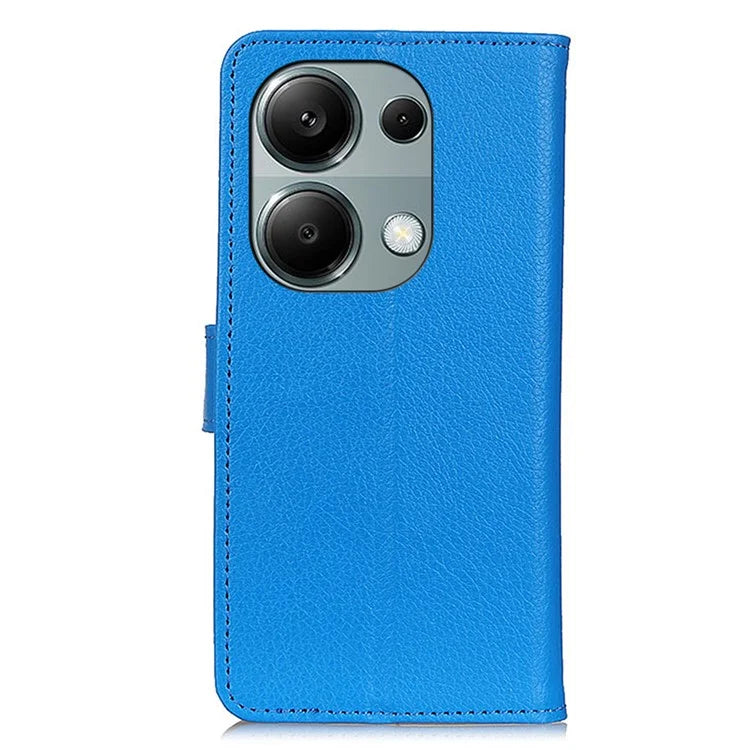 For Xiaomi Redmi Note 13 4G PU Leather Case Litchi Texture Protective Cover