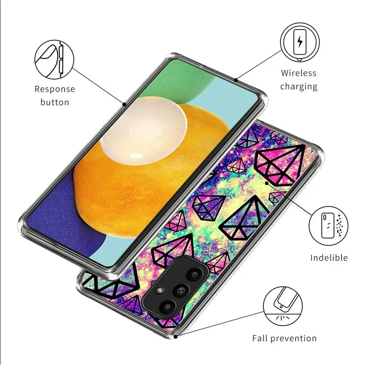For Samsung Galaxy A15 4G / 5G TPU Protective Case Pattern Back Phone Cover