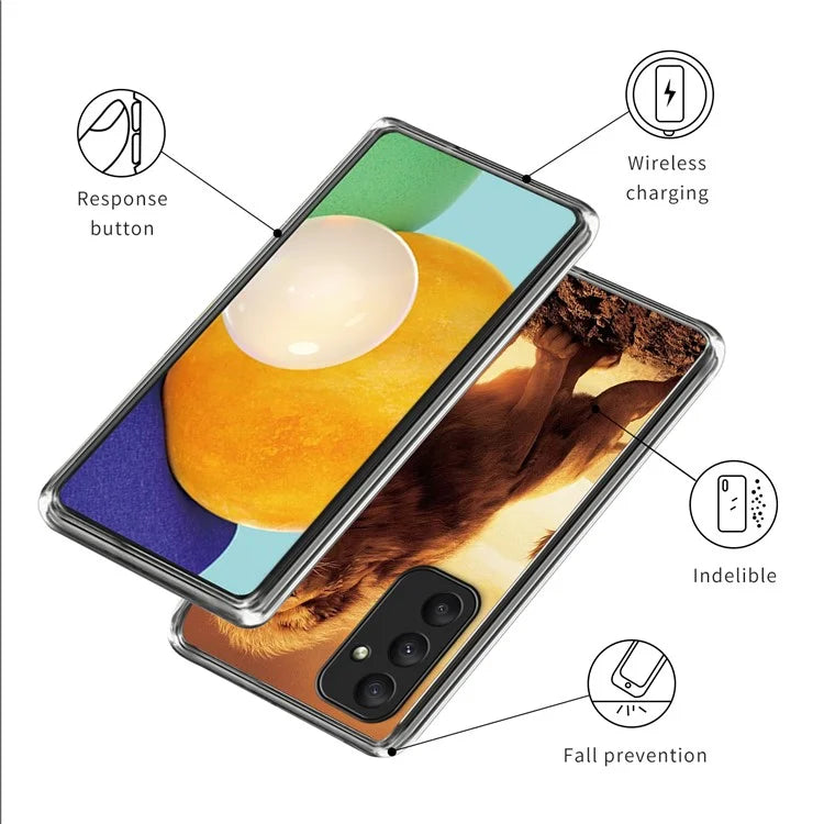 For Samsung Galaxy A55 5G Pattern Printing Case Thin Soft TPU Protection Phone Cover