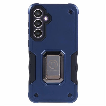 For Samsung Galaxy S23 FE Case Anti-drop PC+TPU Phone Cover with Ring Kickstand