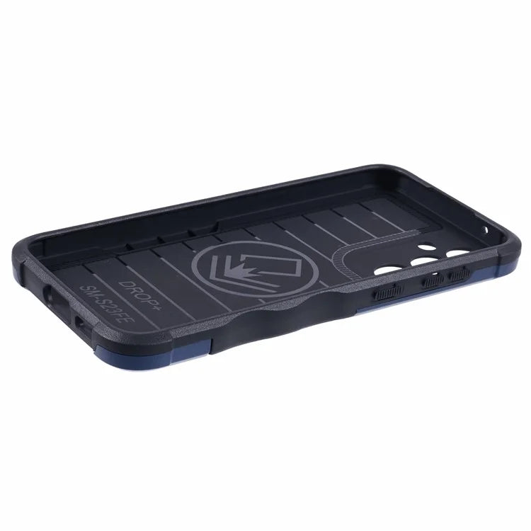 For Samsung Galaxy S23 FE Case Anti-drop PC+TPU Phone Cover with Ring Kickstand