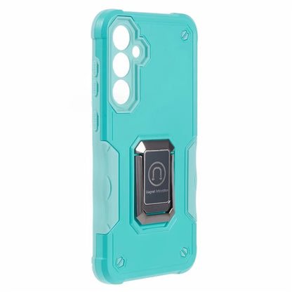 For Samsung Galaxy S23 FE Case Anti-drop PC+TPU Phone Cover with Ring Kickstand