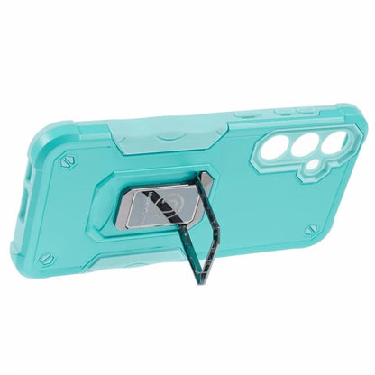 For Samsung Galaxy S23 FE Case Anti-drop PC+TPU Phone Cover with Ring Kickstand