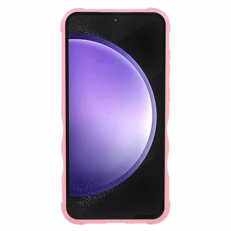 For Samsung Galaxy S23 FE Case Anti-drop PC+TPU Phone Cover with Ring Kickstand
