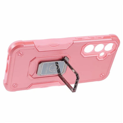 For Samsung Galaxy S23 FE Case Anti-drop PC+TPU Phone Cover with Ring Kickstand