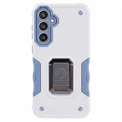 For Samsung Galaxy S23 FE Case Anti-drop PC+TPU Phone Cover with Ring Kickstand