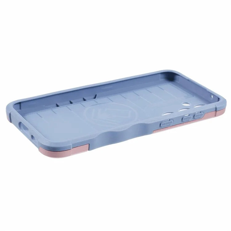 For Samsung Galaxy S23 FE Case Anti-drop PC+TPU Phone Cover with Ring Kickstand
