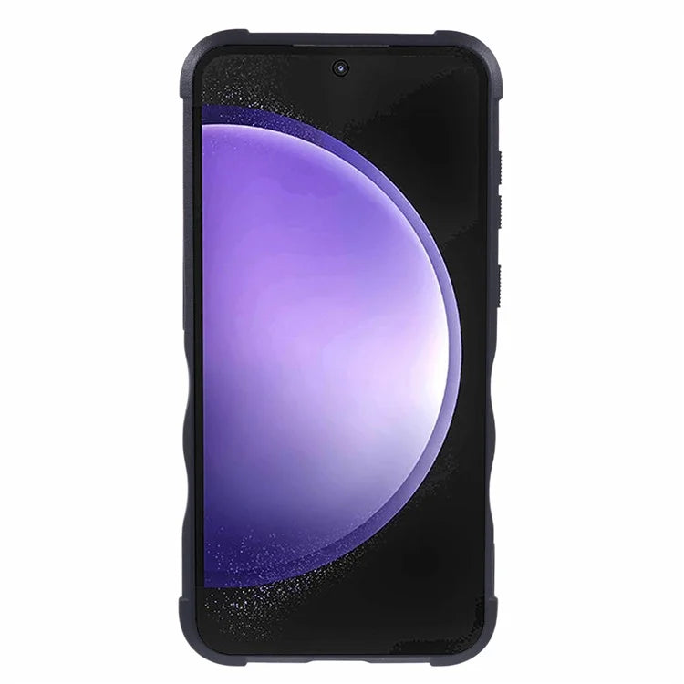 For Samsung Galaxy S23 FE Case Anti-drop PC+TPU Phone Cover with Ring Kickstand