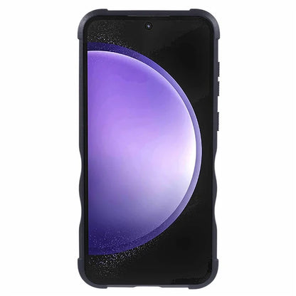 For Samsung Galaxy S23 FE Case Anti-drop PC+TPU Phone Cover with Ring Kickstand