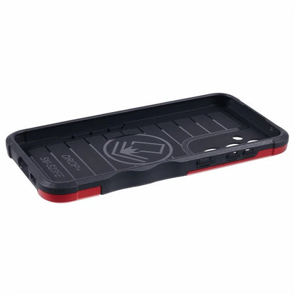 For Samsung Galaxy S23 FE Case Anti-drop PC+TPU Phone Cover with Ring Kickstand
