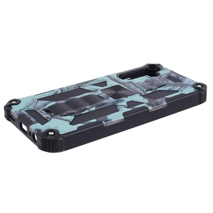 For Samsung Galaxy A25 5G (Global) (161.0 x 76.5 x 8.3mm) Case Camouflage Pattern Kickstand Protective Shell
