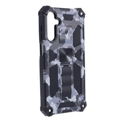 For Samsung Galaxy A25 5G (Global) (161.0 x 76.5 x 8.3mm) Case Camouflage Pattern Kickstand Protective Shell