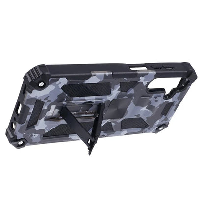 For Samsung Galaxy A25 5G (Global) (161.0 x 76.5 x 8.3mm) Case Camouflage Pattern Kickstand Protective Shell