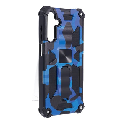 For Samsung Galaxy A25 5G (Global) (161.0 x 76.5 x 8.3mm) Case Camouflage Pattern Kickstand Protective Shell