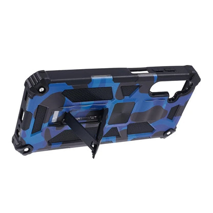 For Samsung Galaxy A25 5G (Global) (161.0 x 76.5 x 8.3mm) Case Camouflage Pattern Kickstand Protective Shell
