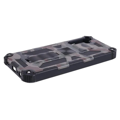For Samsung Galaxy A25 5G (Global) (161.0 x 76.5 x 8.3mm) Case Camouflage Pattern Kickstand Protective Shell
