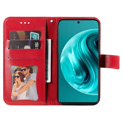 For Huawei Enjoy 70 Pro Cover Imprinted Flower Pattern Flip Stand Cell Phone Case