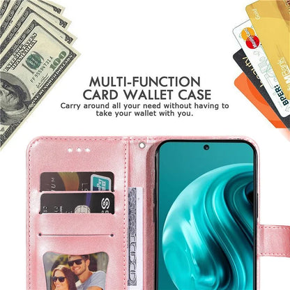 For Huawei Enjoy 70 Pro Cover Imprinted Flower Pattern Flip Stand Cell Phone Case