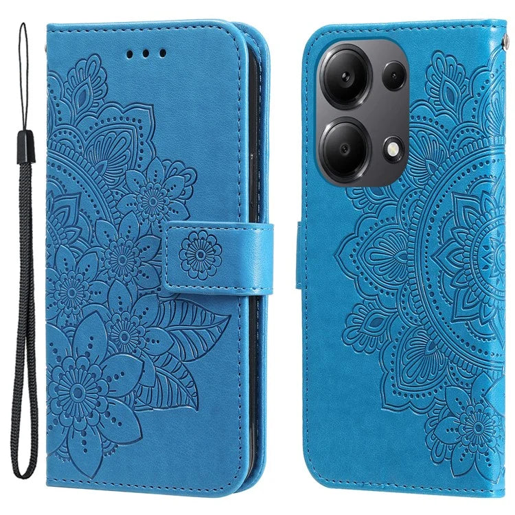 For Xiaomi Redmi Note 13 Pro 4G / Poco M6 Pro 4G Cover PU Leather Flip Stand Phone Case